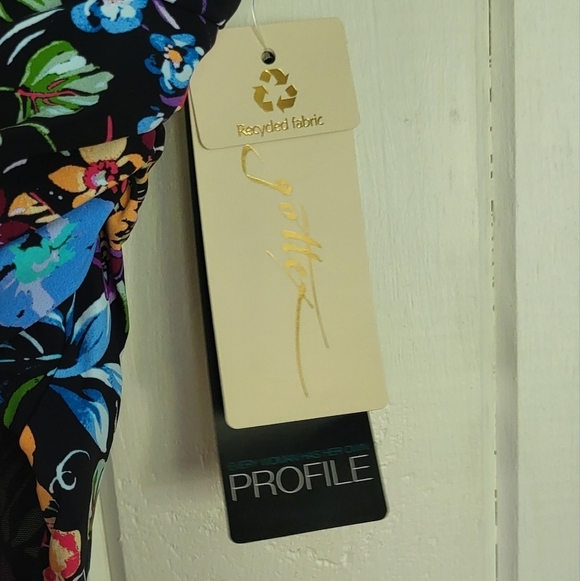 Gottex Floral High Waist Swim Bottom with Side Shirring - Picture 8 of 10